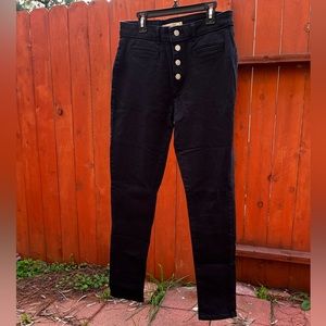 Levi’s 721 High-Rise Skinny Jeans in Soft Black, Size 30